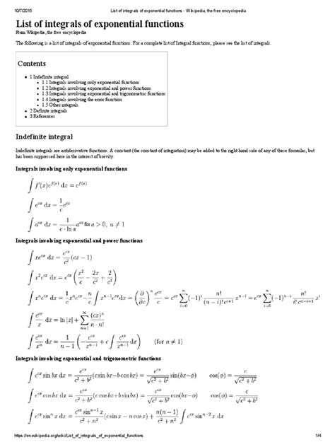 list of integrals wikipedia.